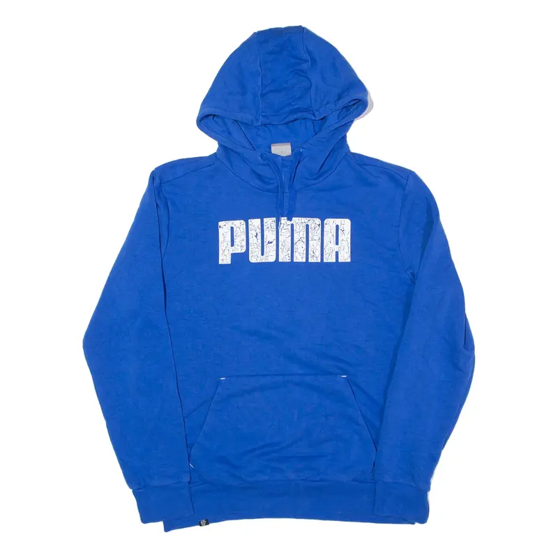 PUMA Hoodie Blue Pullover Mens S