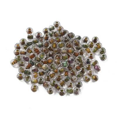 130Pcs 10G Transparent Glass Seed Beads