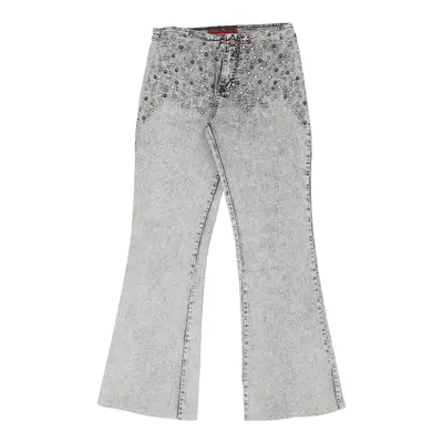New Sensation Boot Cut Jeans - 30W UK 10 Grey Cotton
