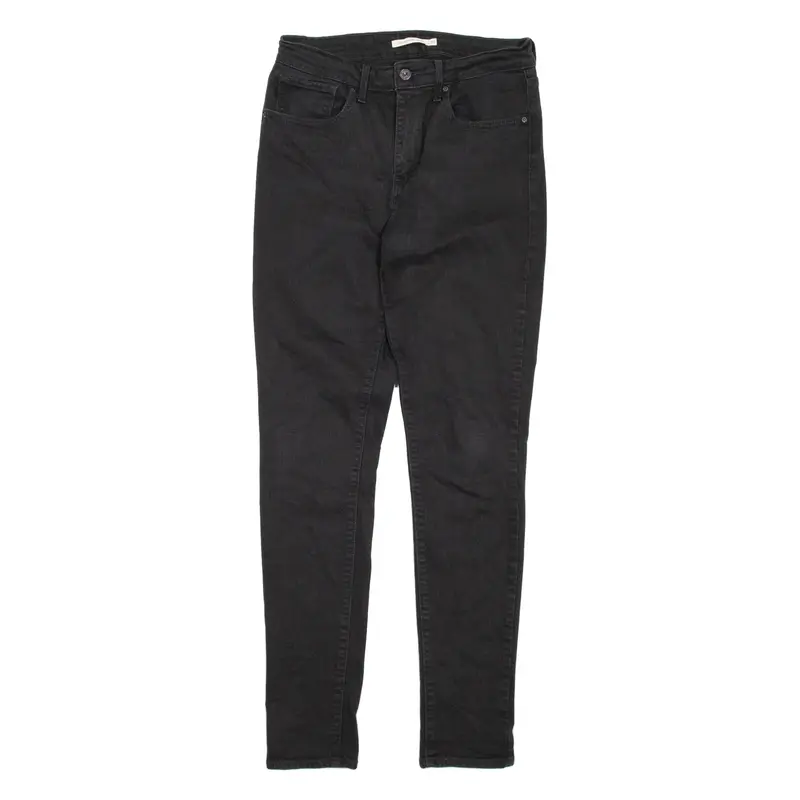 LEVI'S 721 High Rise Womens Jeans Black Regular Skinny W30 L32