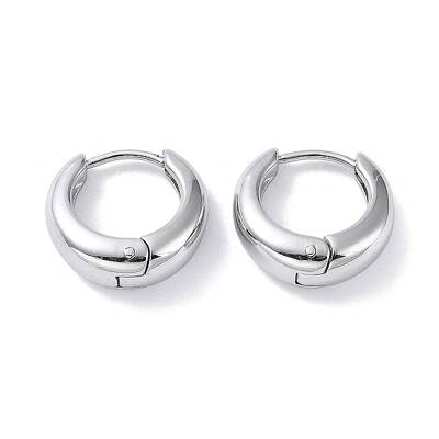 Non-Tarnish 304 Stainless Steel Polishing Hoop Earrings