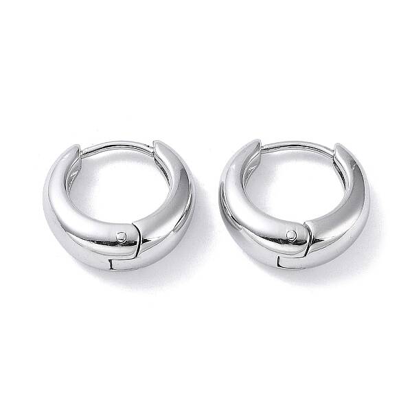 Non-Tarnish 304 Stainless Steel Polishing Hoop Earrings