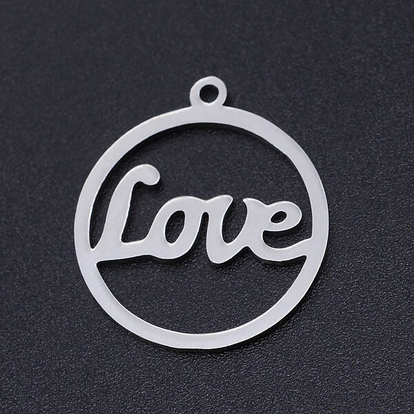 Non-Tarnish 201 Stainless Steel Laser Cut Pendants