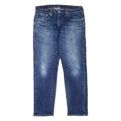 LEVI'S 502 Jeans Mens Blue Regular Tapered Stone Wash W33 L27