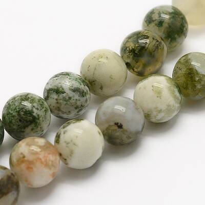 Natural Tree Agate Beads Strands