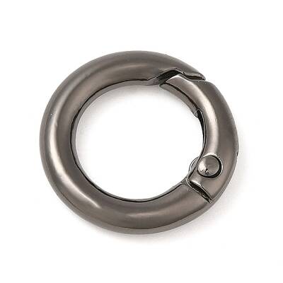 Rack Plating Brass Spring Gate Rings