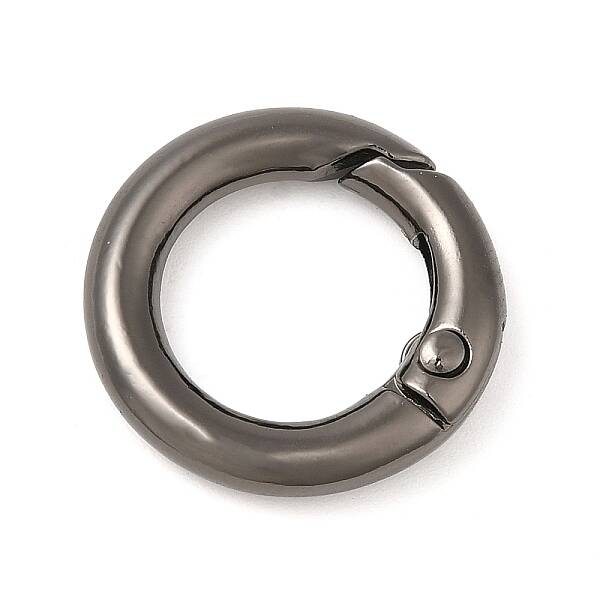 Rack Plating Brass Spring Gate Rings