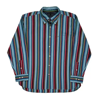 Tommy Hilfiger Striped Shirt - XL Multicoloured Cotton