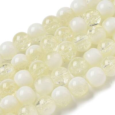 Crackle Glass Beads Strands