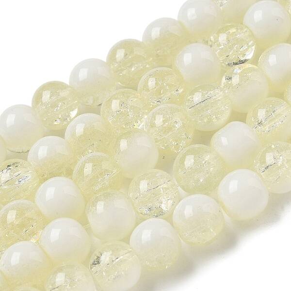 Crackle Glass Beads Strands