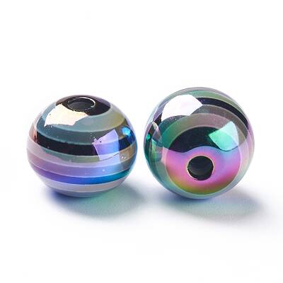 Stripe Resin Beads