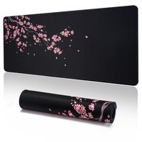 Cherry Blossom Pattern Gaming Keyboard Mouse Pad, 1 Count Extended Keyboard Mouse Pad for Gaming, Fun Desktop Accessories, N...