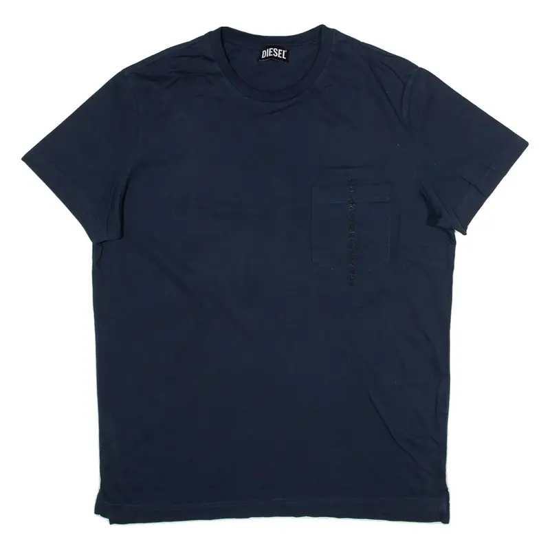 DIESEL Mens T-Shirt Blue L