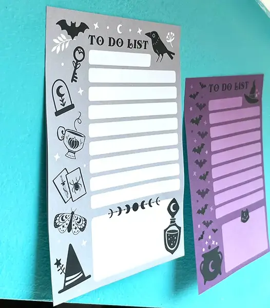 Spooky Sticky Note Pads - 2 pack