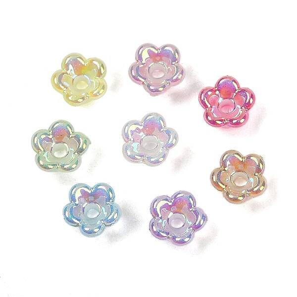 UV Plating Acrylic Bead Caps