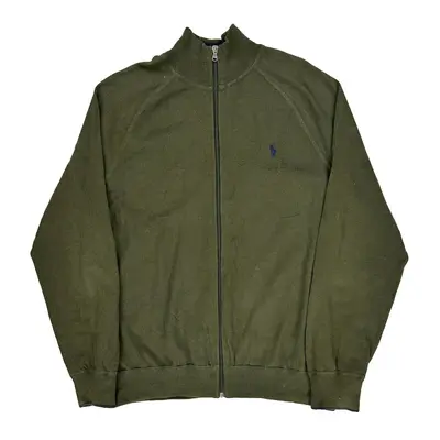 Ralph Lauren Zip Up - XL Green Cotton
