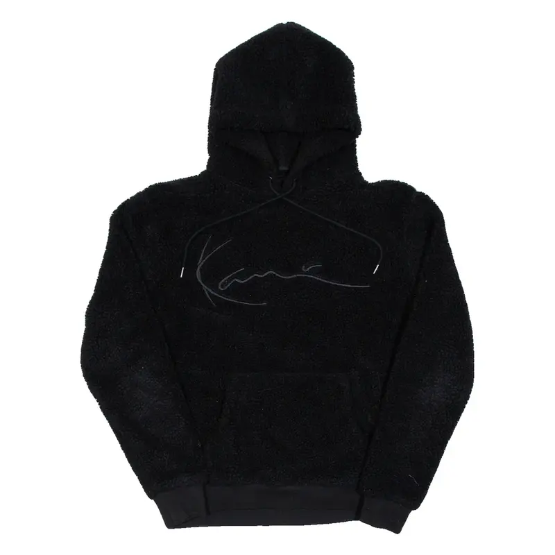 KARL KANI Teddy Fleece Womens Black Hoodie XS