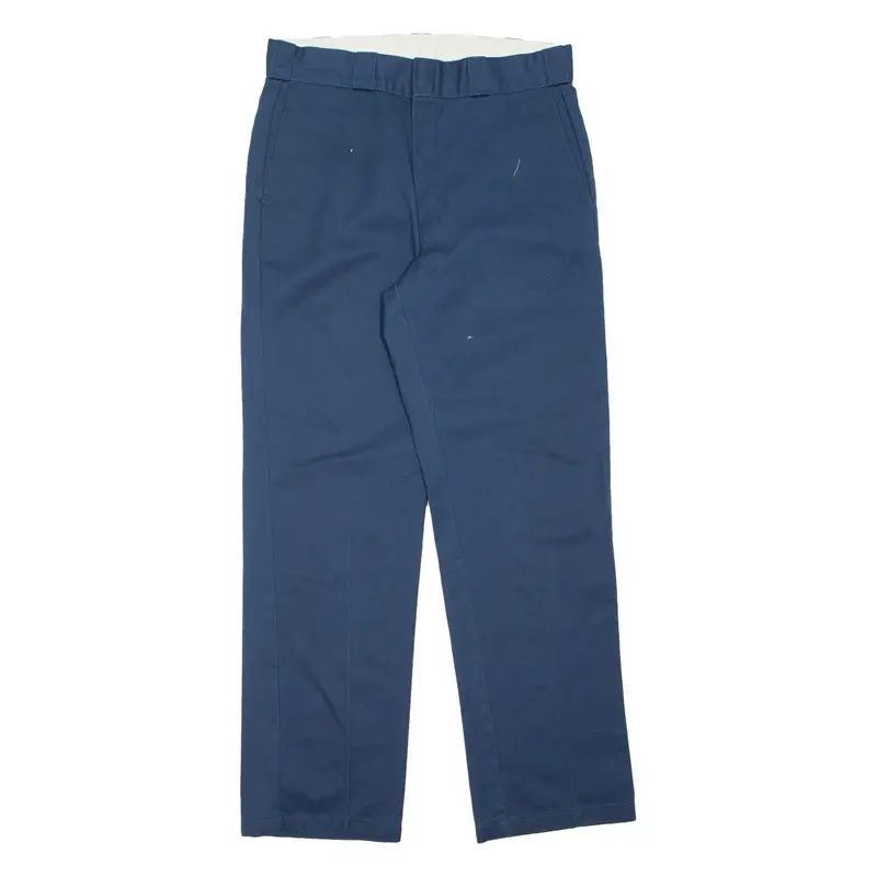DICKIES Chino Mens Trousers Blue Regular Straight W32 L32