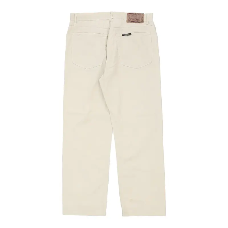 Carrera Trousers - 32W 29L Cream Cotton