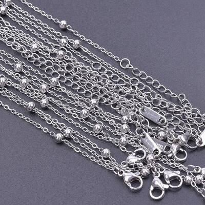 Non-Tarnish 304 Stainless Steel Satellite Chain Necklace