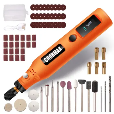 Mini Cordless Rotary Tool Kit, 3-speed Grinder with 72 Accessories, USB-C Charging Art Craft Tool for Sanding, Polishing, Gri...