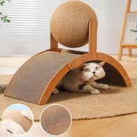 Cat Scratcher, Durable Cat Scratching Board with Ball, Interactive Pet Scratching Toy, Pet Furniture for Indoor Cats