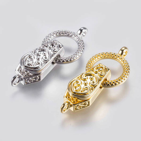 Brass Fold Over Magnetic Clasps