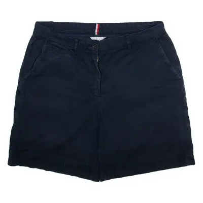 TOMMY HILFIGER Womens Workwear Shorts Blue UK 14 W36
