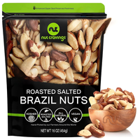 Nut Cravings Brazil Nuts - Raw, In Shell, Broken, Roasted & Organic | Bulk Fresh Snack in Resealable Bag | High Protein & Fib...