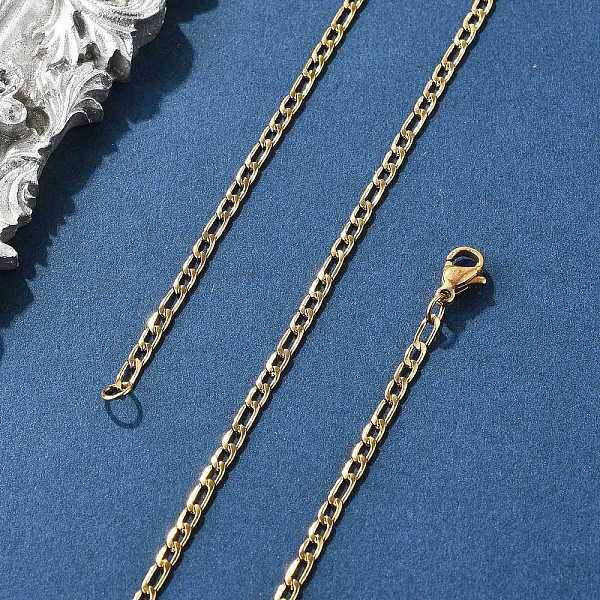 304 Stainless Steel Figaro Chain Necklaces
