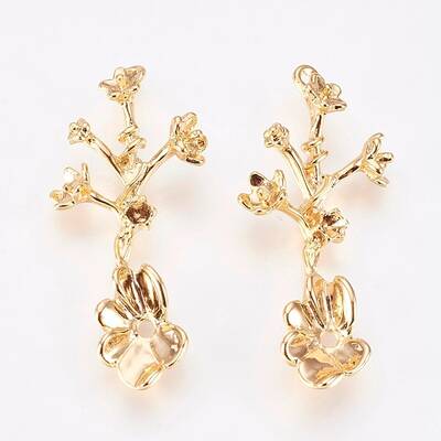 Brass Filigree Joiners Links