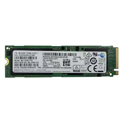 MZ-VKW1T00 Samsung SM961 Series 1TB Multi-Level Cell PCI Express NVMe 3.0 x4 M.2 2280 Solid State Drive