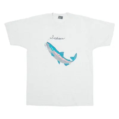 FRUIT OF THE LOOM Indiane Mens T-Shirt Grey L