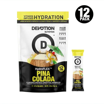 Devotion Nutrition HydroFLEX Vitamin Infused Hydration | 12-PK Pina Colada