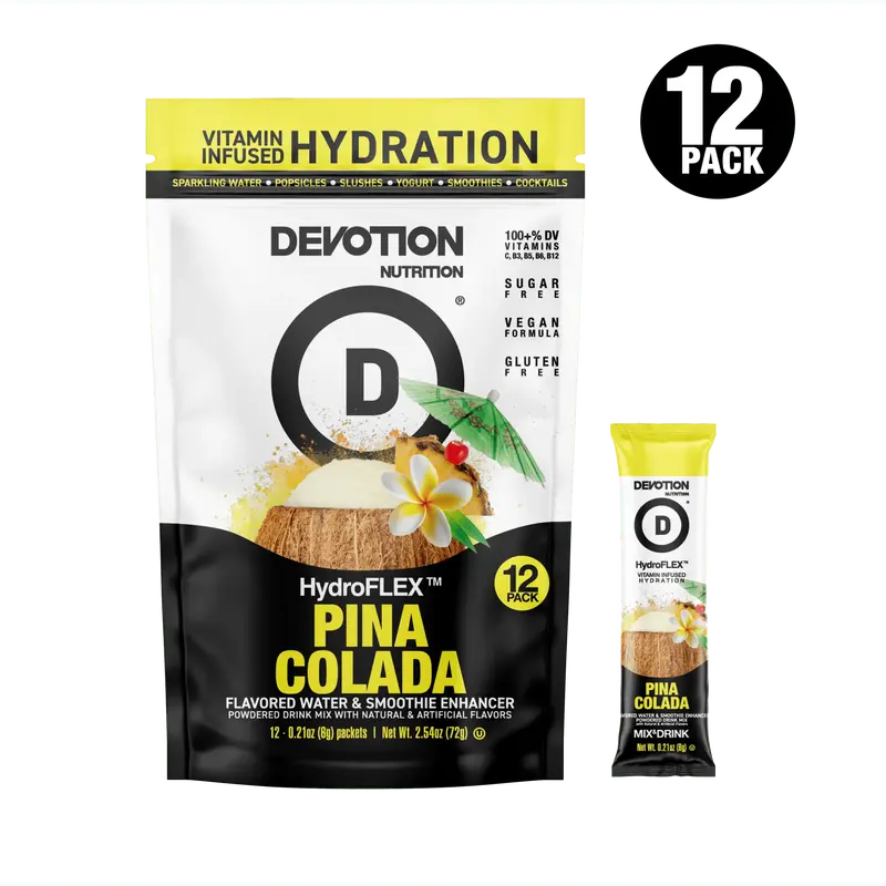Devotion Nutrition HydroFLEX Vitamin Infused Hydration | 12-PK Pina Colada