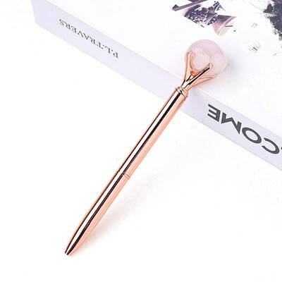 Natural Rose Quartz Ball-Point Pen