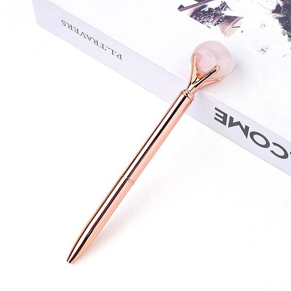 Natural Rose Quartz Ball-Point Pen