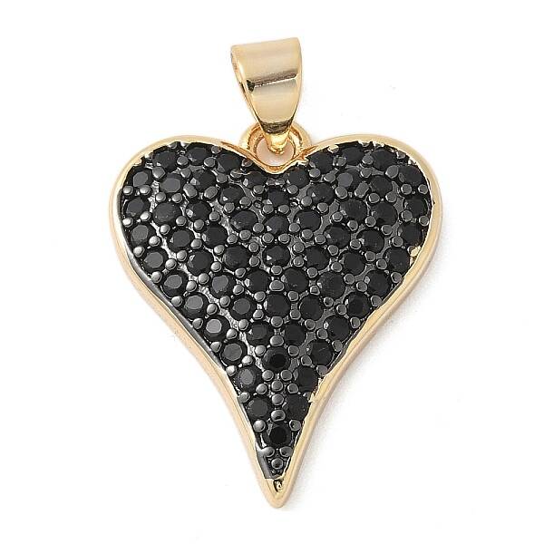 Brass Micro Pave Cubic Zirconia Pendants