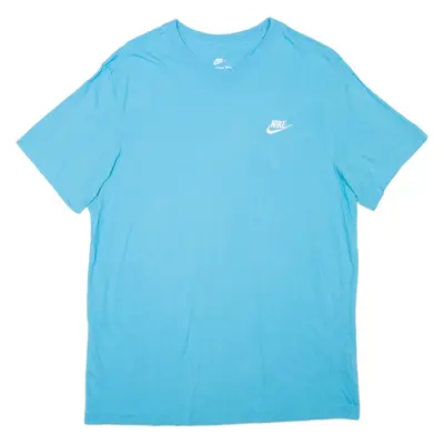 NIKE Mens T-Shirt Blue L