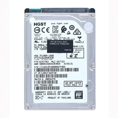 916845-001 HP 1TB 7200RPM SATA 6Gb/s 2.5-Inch Hard Drive