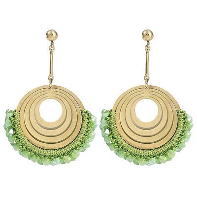 Real 14K Gold Plated 304 Stainless Steel Boho Stud Earrings