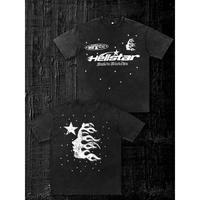 Vintage Inspired Washed Cotton T-shirt for Men Casual Loose Fit Short Sleeve Summer Tee with Unique Print Design Tops Shortsl...