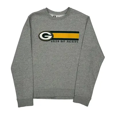 Green Bay Packers N.F.L. Team Apparel Nfl Sweatshirt - Small Grey Cotton Blend
