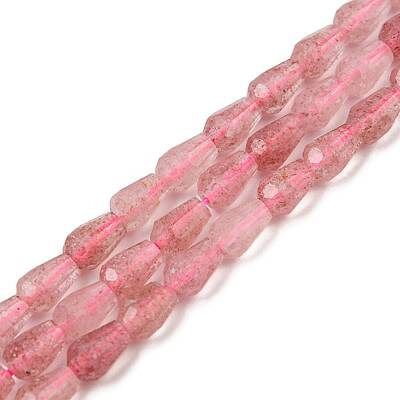 Natural Strawberry Quartz Beads Strands