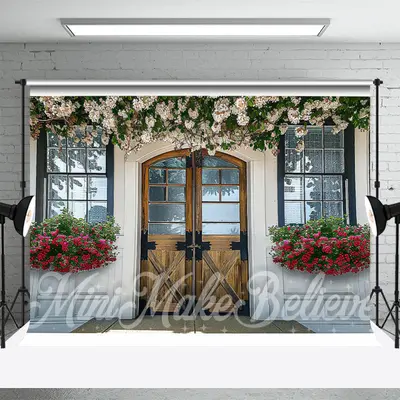 Spring Flowers Decoration Door And Window Backdrop - Aperturee