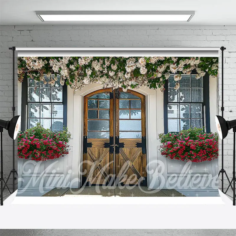 Spring Flowers Decoration Door And Window Backdrop - Aperturee