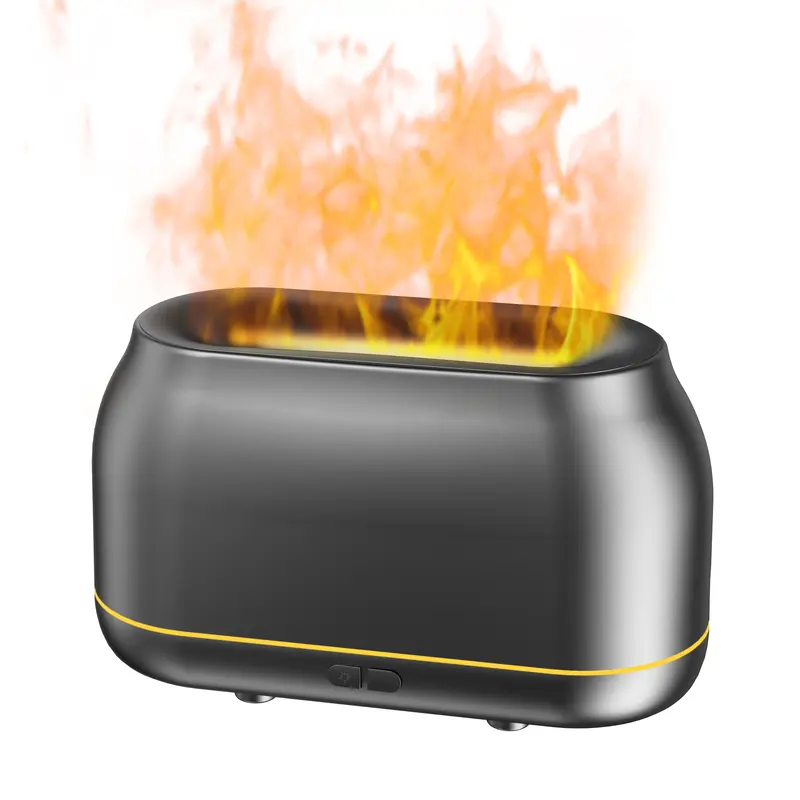 Ultimate 7-Color Flame Essential Oil Diffuser and Humidifier 160ml for Home Office Yoga and Sleep with Auto-Off Protection SP...