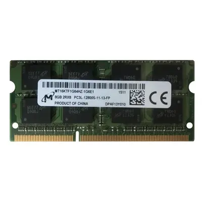 Micron MT16KTF1G64HZ-1G6E1 | 8GB DDR3-1600MHz PC3-12800 Non-ECC Unbuffered SODIMM CL11 2Rx8 1.35V 204-Pin Memory Module