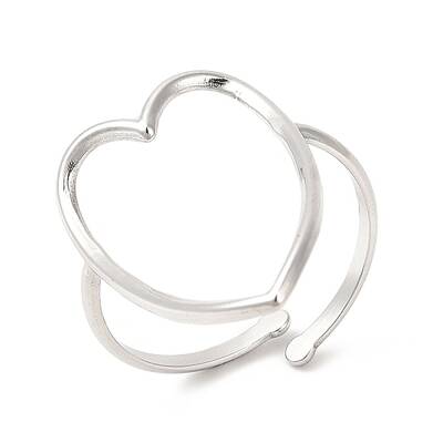 Non-Tarnish 201 Stainless Steel Open Cuff Ring