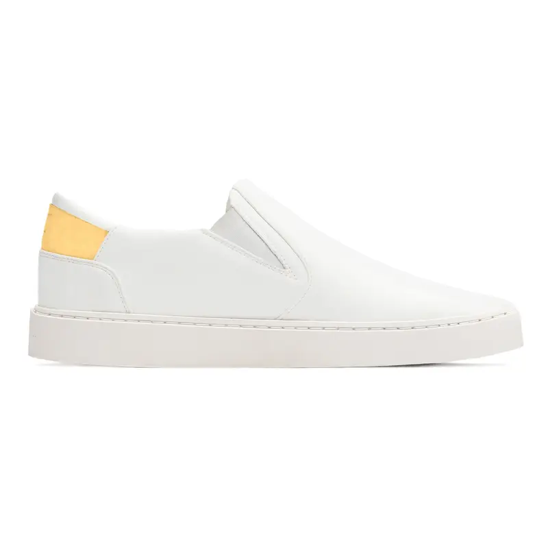 Men's Slip On | White-Starstruck Yellow | Size: 9